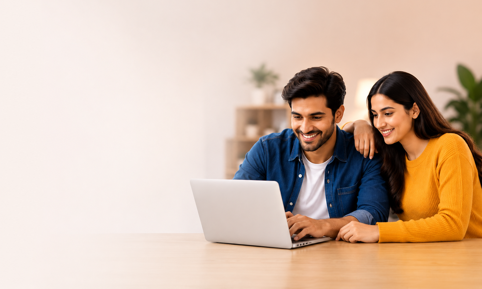 Happy Couple with Laptop